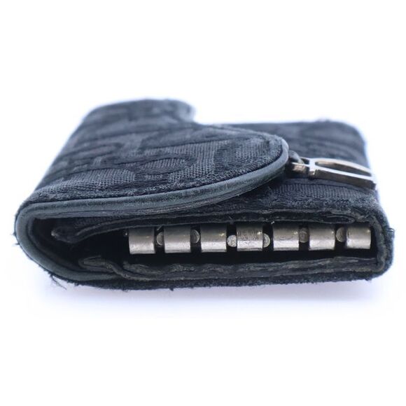 Christian Dior Saddle Trotter Key Case Key Holder Bagcharm Black
